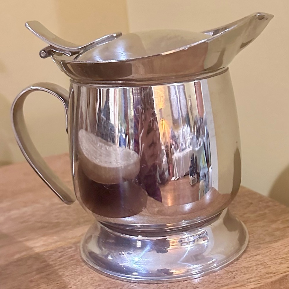 EUC💠Mepra “Bombata” #20064604. Thermal Coffee Pot on Base. Silver Finish.